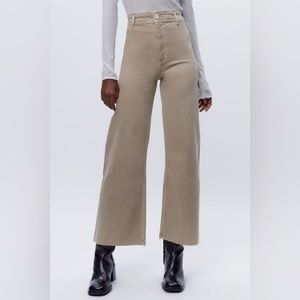 Zara High Waisted Marine Straight Jeans